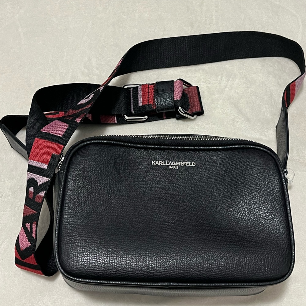 Karl Lagerfield Paris Maybelle Black Crossbody Purse